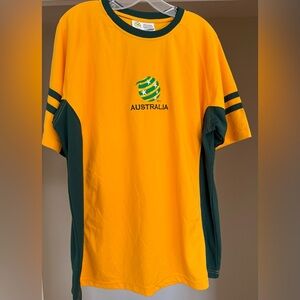 Australia Men's Short Sleeve Tee - Yellow and Green